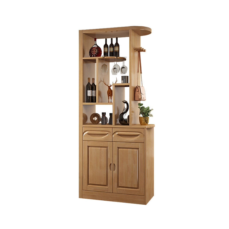 Contemporary 78.74" H Cabinet Solid Wood Accent Cabinet with Door