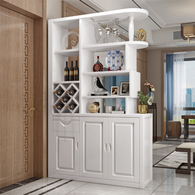 Contemporary 78.74" H Cabinet Solid Wood Accent Cabinet with Door