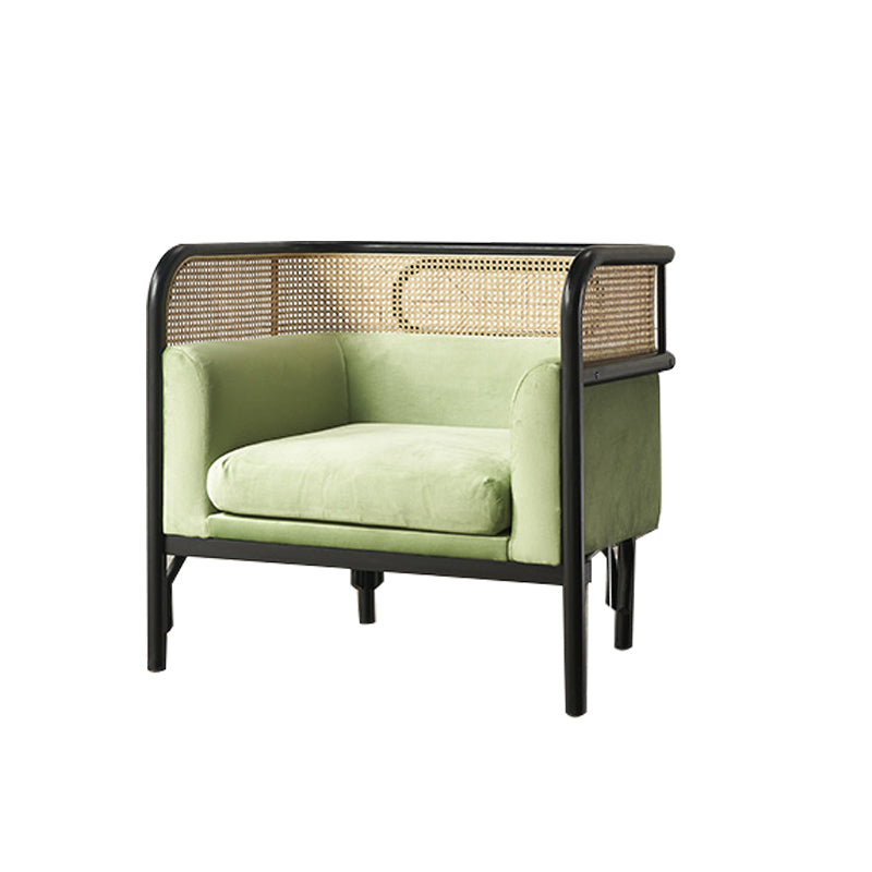 Tropical Corduroy Sofa in Solid Wood Linen Sofa for Living Room