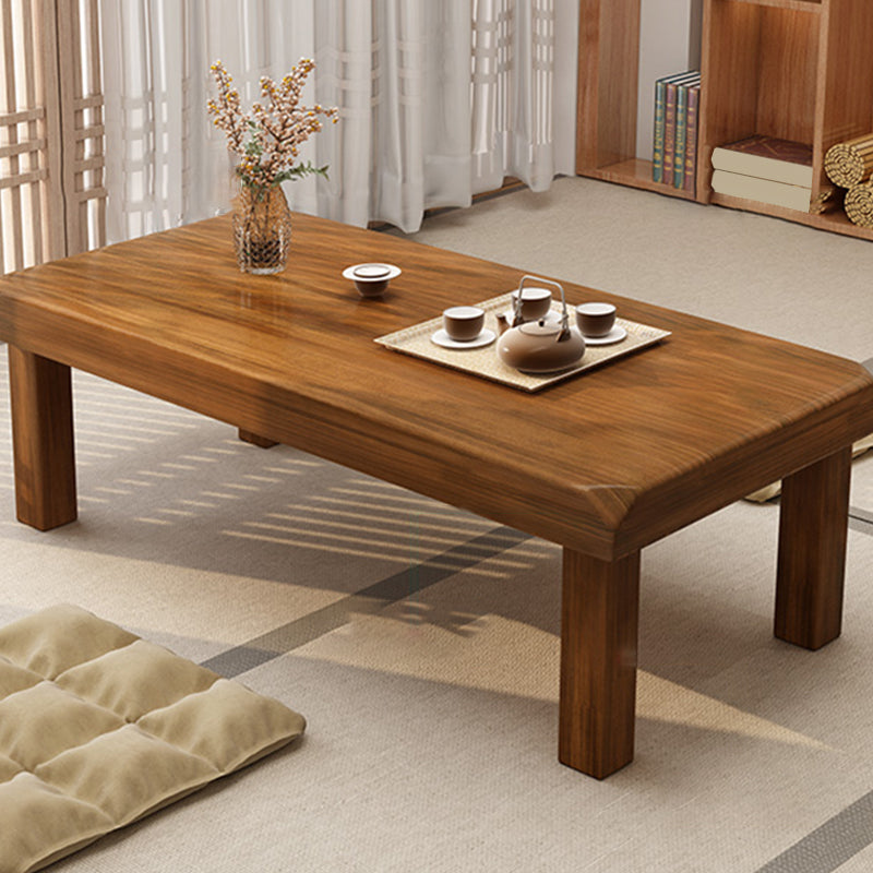Simplicity Rectangle Wood Coffee Table Contemporary Single Coffee Table
