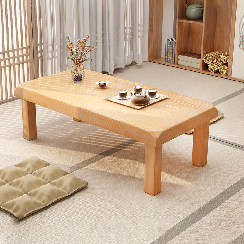 Simplicity Rectangle Wood Coffee Table Contemporary Single Coffee Table