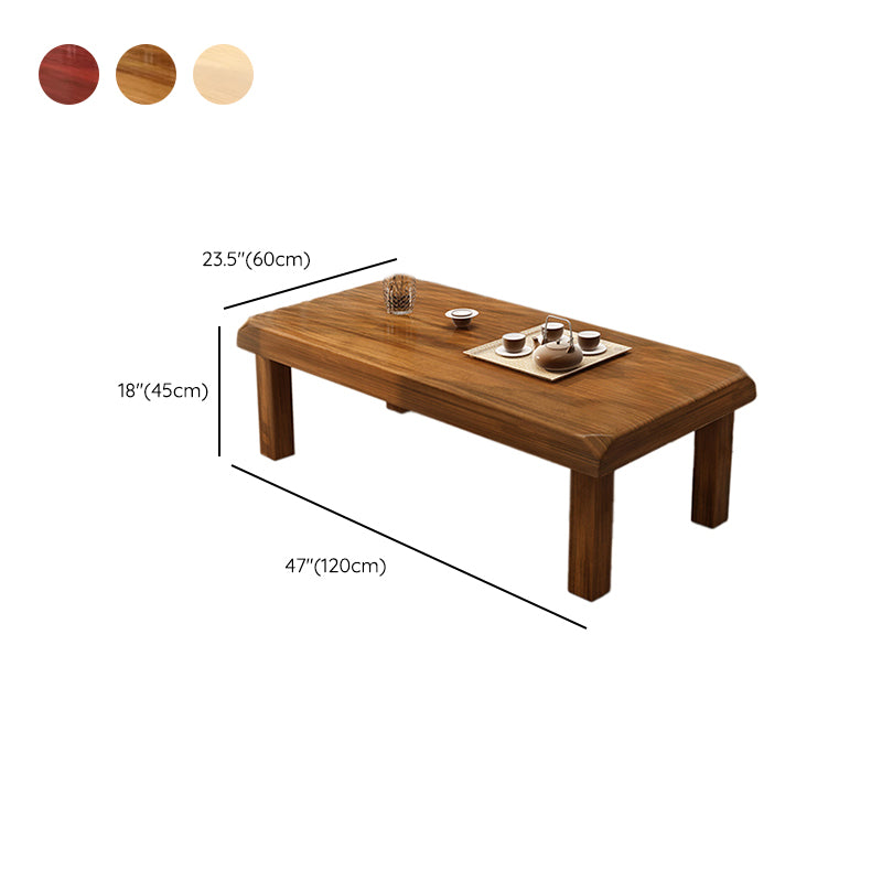 Simplicity Rectangle Wood Coffee Table Contemporary Single Coffee Table