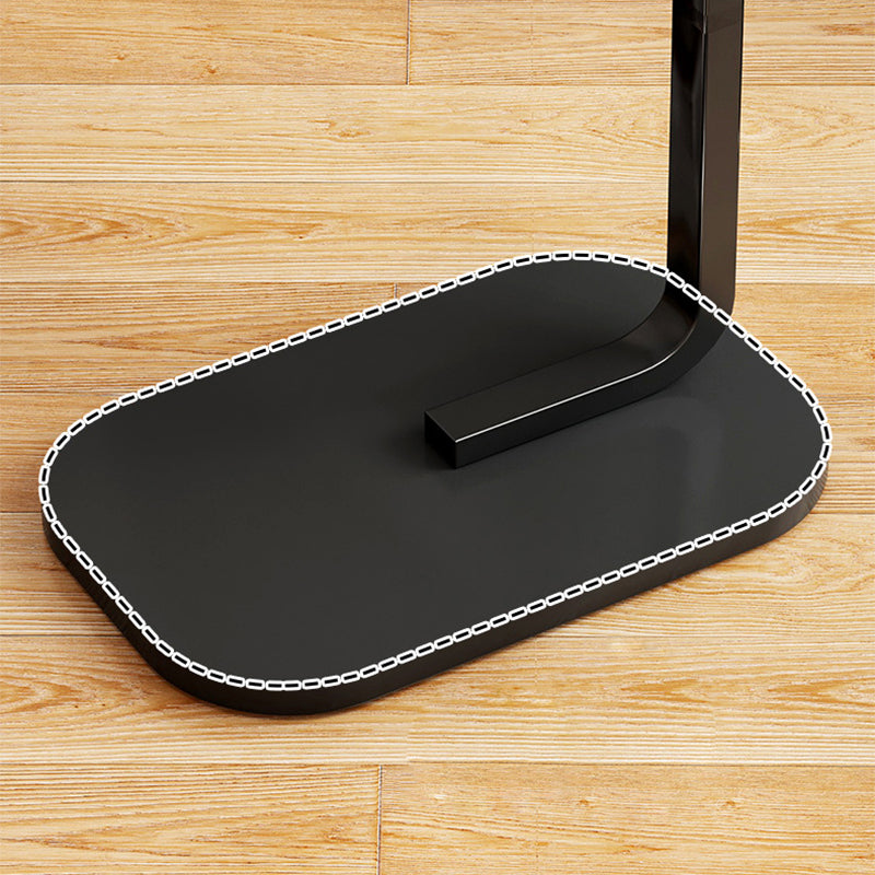 23.6" Tall C-shape End Table Wooden Accent Side Table for Living Room