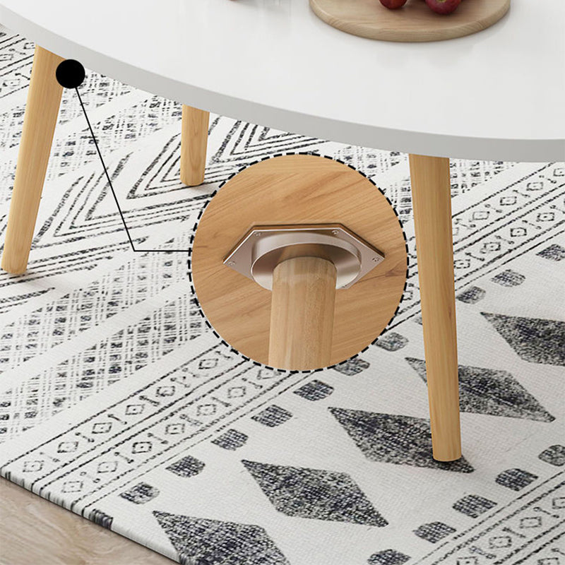 Country Farmhouse Coffee Table Folding Wooden Coffee Cocktail Table