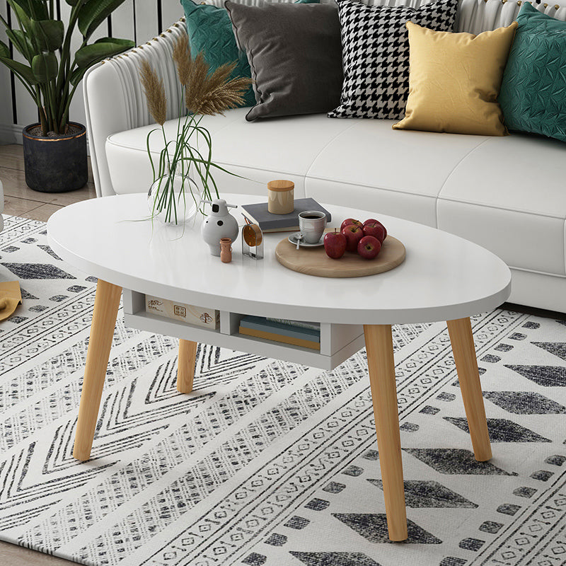 Country Farmhouse Coffee Table Folding Wooden Coffee Cocktail Table