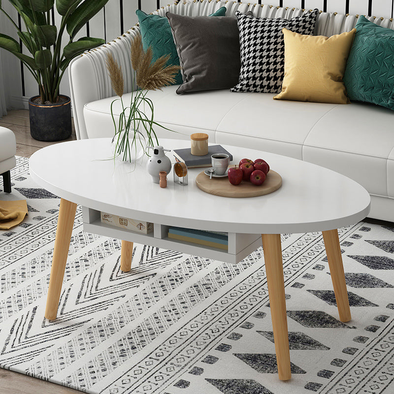 Country Farmhouse Coffee Table Folding Wooden Coffee Cocktail Table