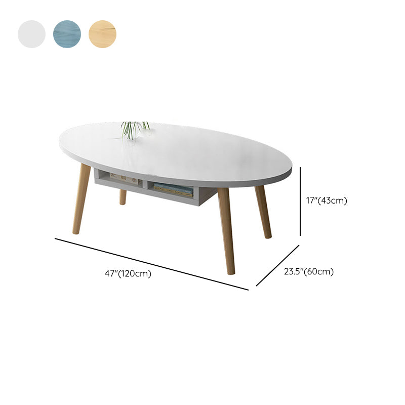 Country Farmhouse Coffee Table Folding Wooden Coffee Cocktail Table