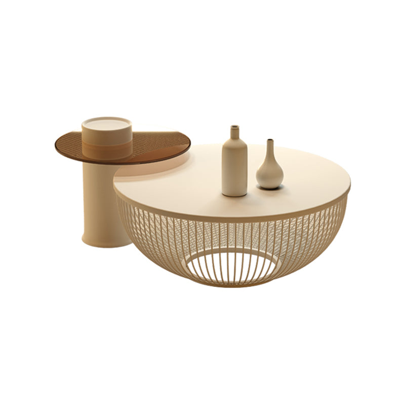 Simplicity Coffee Table White Coffee Cocktail Table with Storage