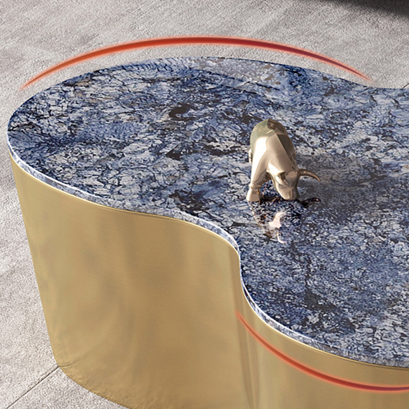 Slate Geometric Coffee Table Modern Abstract Coffee Cocktail Table