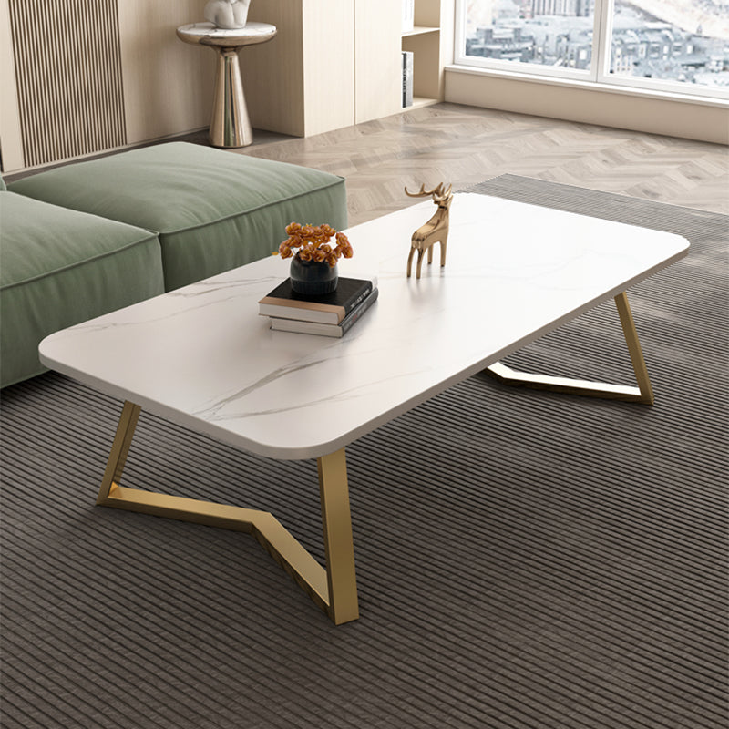 Modern Slate Coffee Cocktail Table Sled Rectangle Coffee or End Table