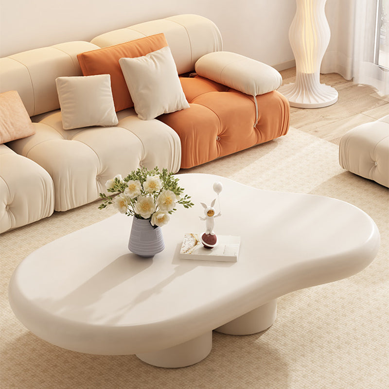 Modern Wood Coffee Cocktail Table 4 Legs Coffee or End Table White