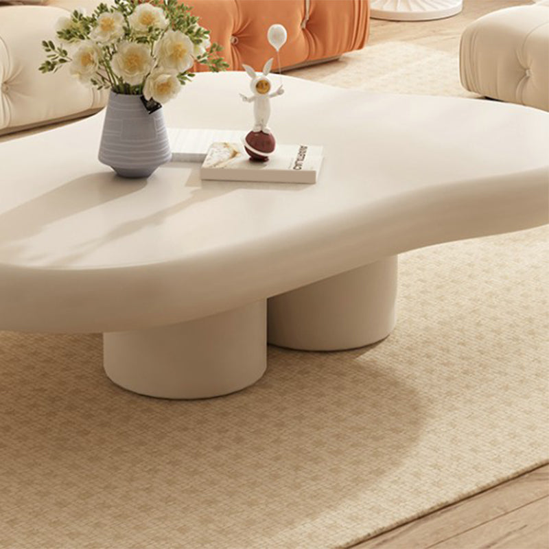 Modern Wood Coffee Cocktail Table 4 Legs Coffee or End Table White