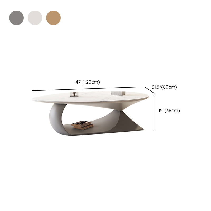 Slate Top Coffee Cocktail Table Abstract Coffee or End Table