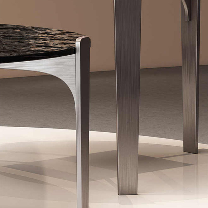 Glass Top Coffee Cocktail Table Coffee or End Table with 3 Legs