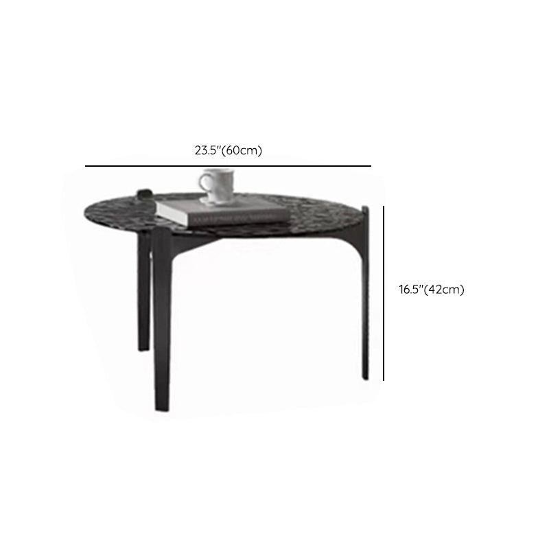 Glass Top Coffee Cocktail Table Coffee or End Table with 3 Legs