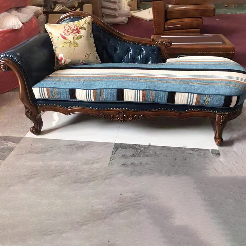 Traditional Upholstered Chaise Lounge Couch Leather Chaise Lounge Chair