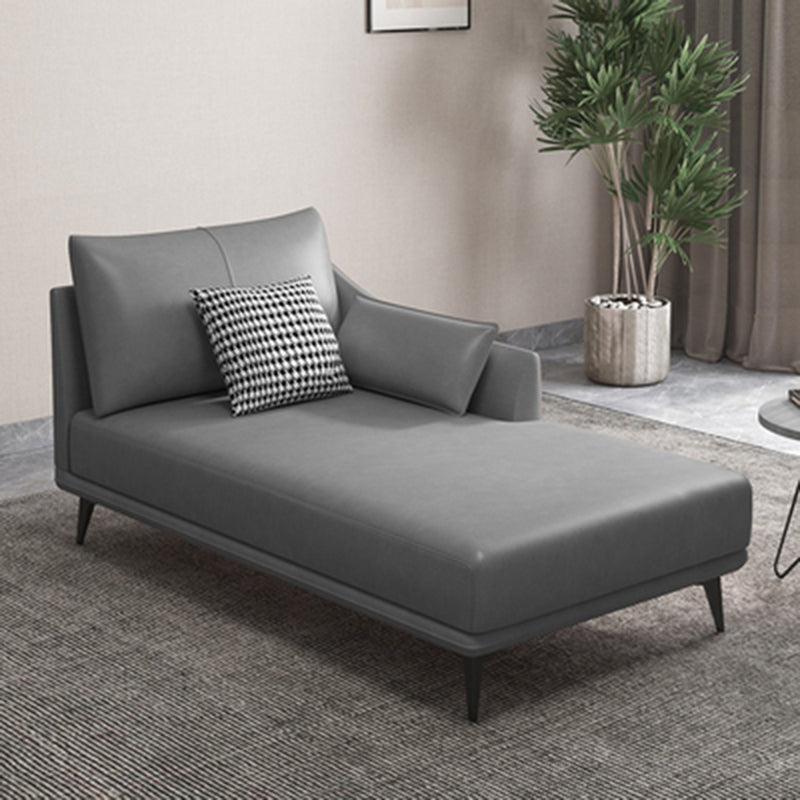 Modern Chaise Lounge Couch One Armed Chaise Lounge with Pillows