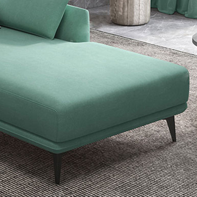 Modern Chaise Lounge Couch One Armed Chaise Lounge with Pillows