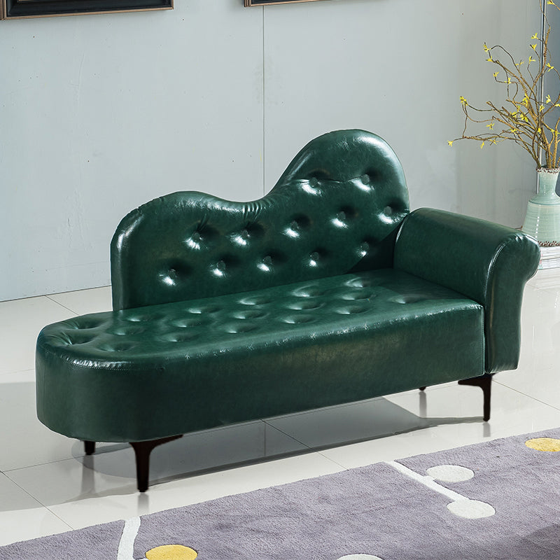 Modern Chaise Lounge Faux Leather Chaise Lounge Couch for Bedroom