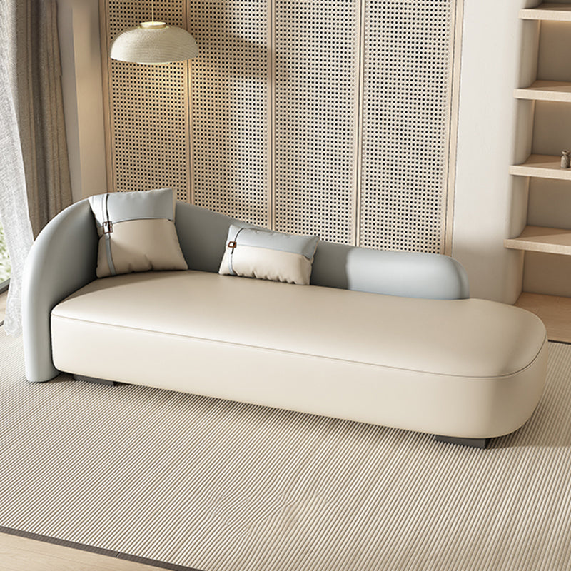 Scandinavian Upholstered Chaise Lounge Couch Leather Chaise Lounge Chair