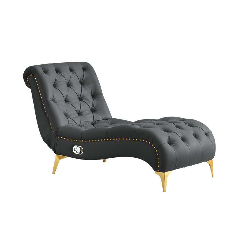 Modern Upholstered Chaise Lounge Couch Armless Chaise Lounge Chair
