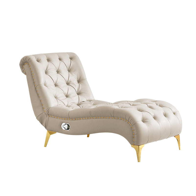 Modern Upholstered Chaise Lounge Couch Armless Chaise Lounge Chair