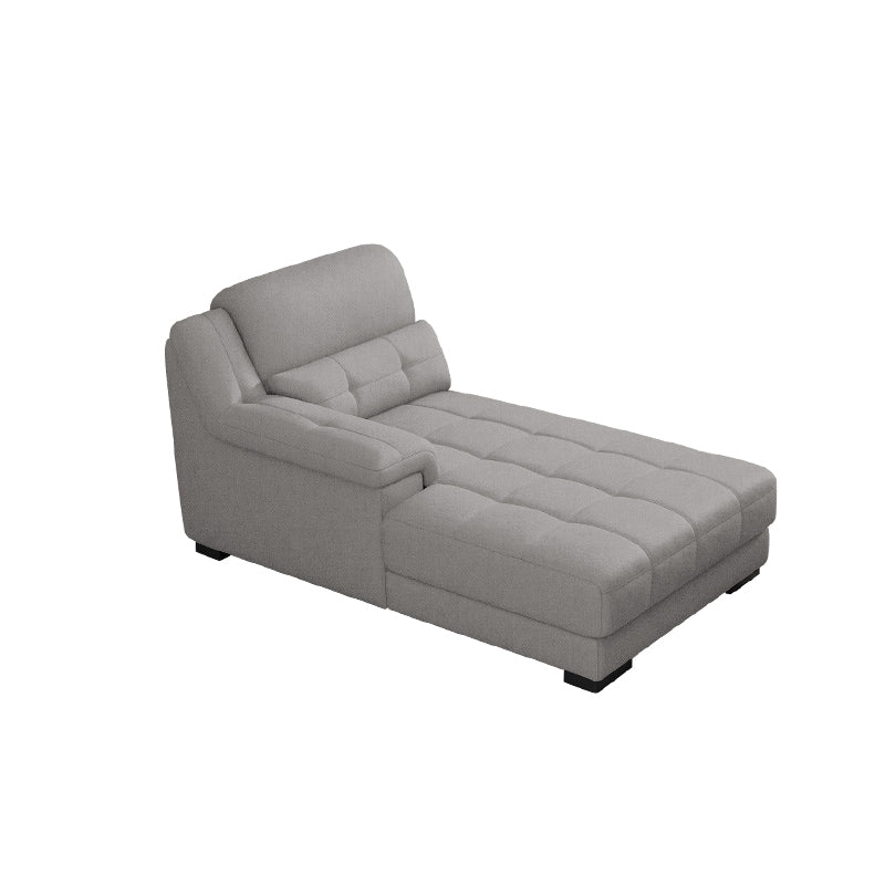 Modern Upholstered Chaise Lounge Couch Linen Blend Chaise Lounge Chair