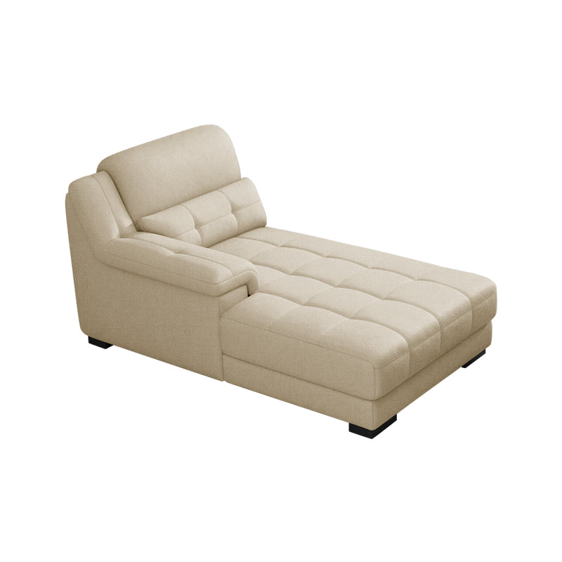 Modern Upholstered Chaise Lounge Couch Linen Blend Chaise Lounge Chair