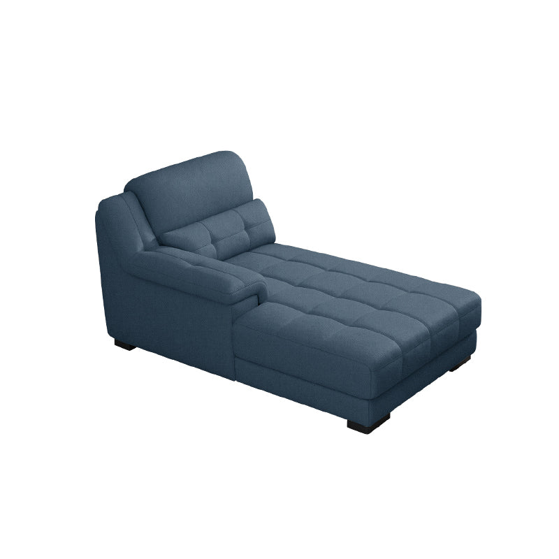 Modern Upholstered Chaise Lounge Couch Linen Blend Chaise Lounge Chair