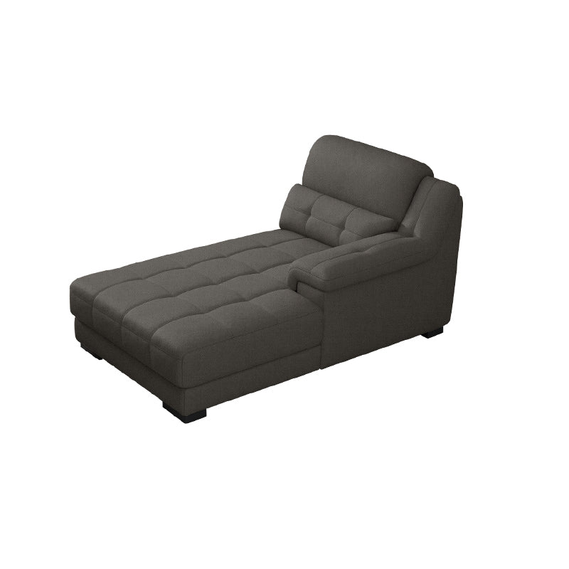 Modern Upholstered Chaise Lounge Couch Linen Blend Chaise Lounge Chair