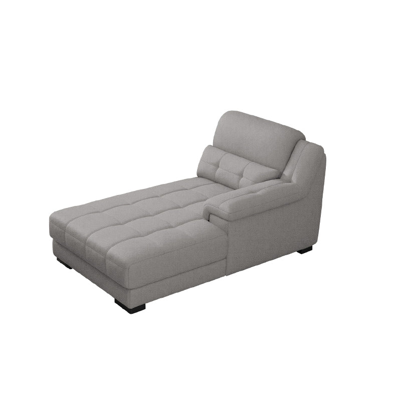 Modern Upholstered Chaise Lounge Couch Linen Blend Chaise Lounge Chair