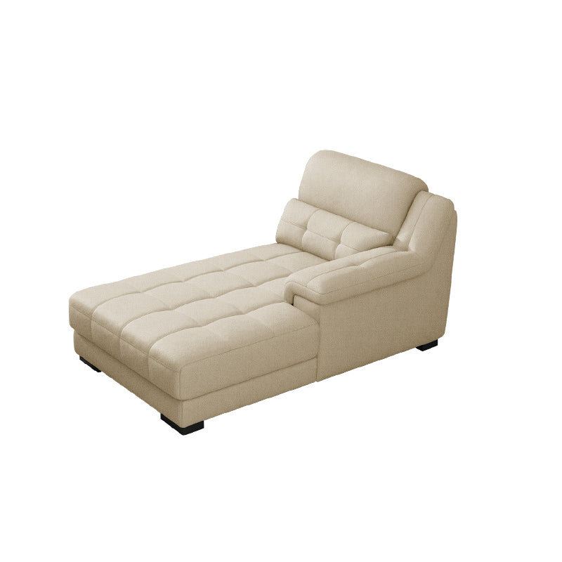 Modern Upholstered Chaise Lounge Couch Linen Blend Chaise Lounge Chair