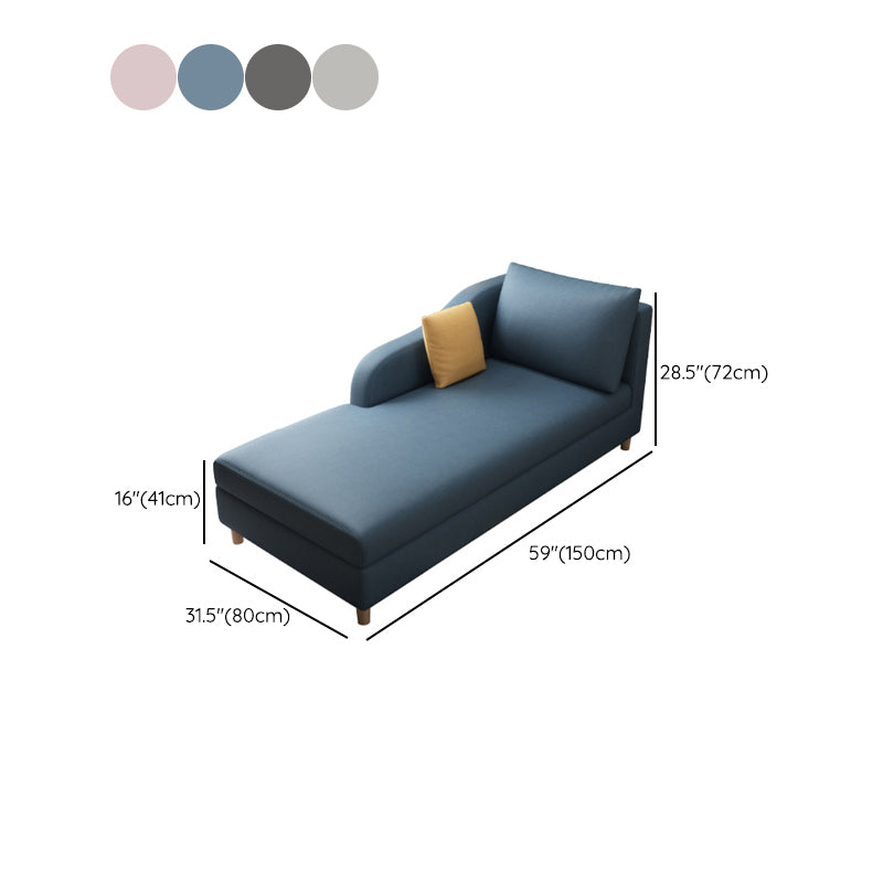 Scandinavian Chaise Lounge Chair One Armed Chaise for Living Room