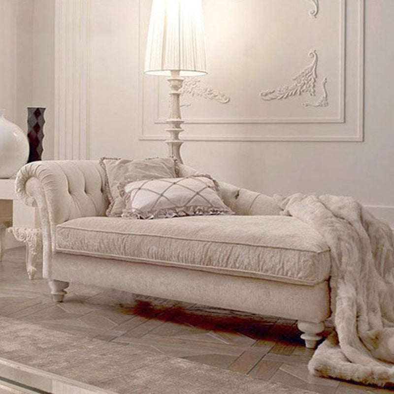 Scandinavian Upholstered Chaise Lounge Couch Fabric Chaise Lounge Chair
