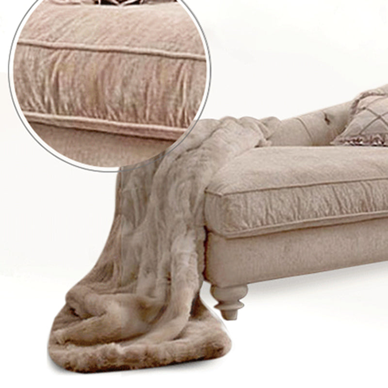Scandinavian Upholstered Chaise Lounge Couch Fabric Chaise Lounge Chair