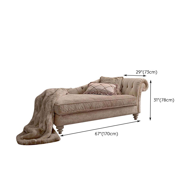 Scandinavian Upholstered Chaise Lounge Couch Fabric Chaise Lounge Chair