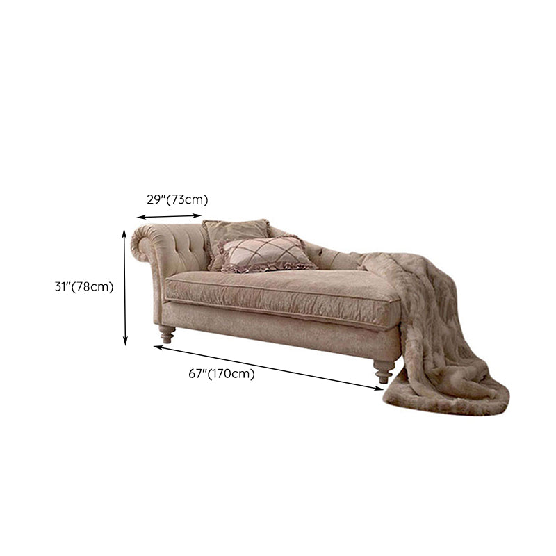 Scandinavian Upholstered Chaise Lounge Couch Fabric Chaise Lounge Chair