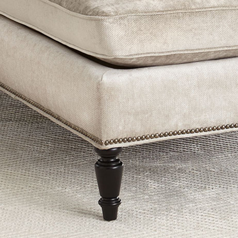 French Country Upholstered Chaise Lounge Couch Micro-velvet Chaise Lounge Chair