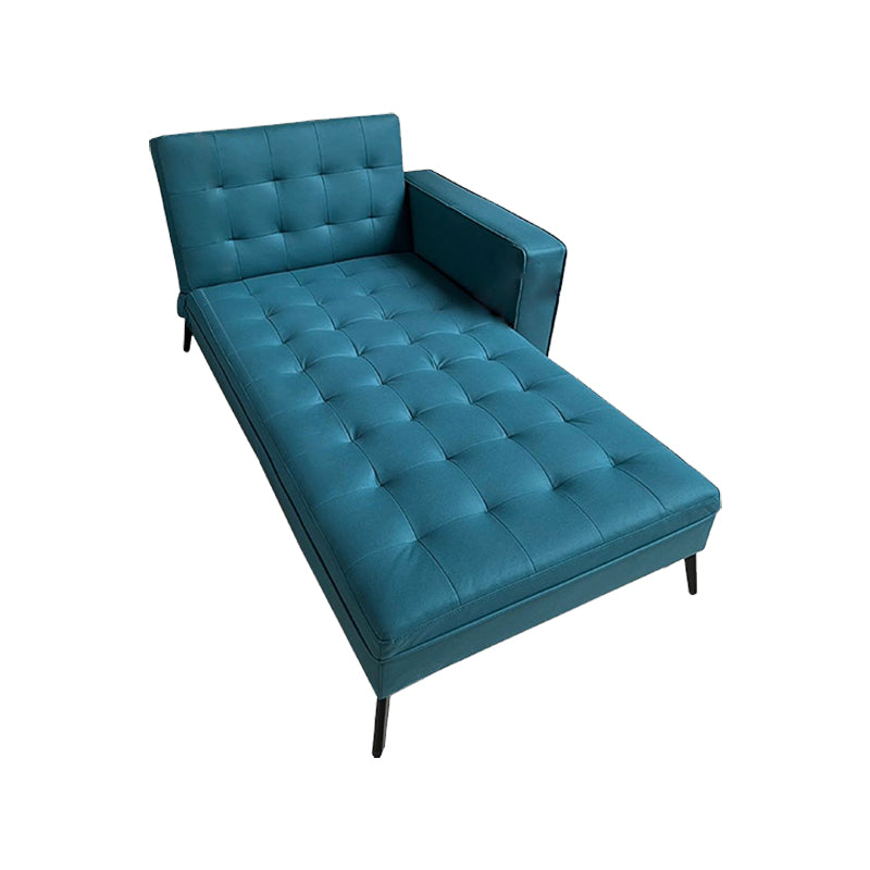 Modern Adjustable and Reclining Chaise with Pillow Standard Lounge Chair for Living Room