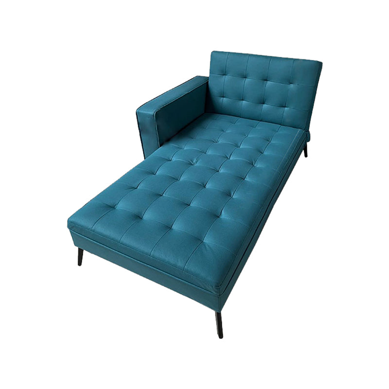 Modern Adjustable and Reclining Chaise with Pillow Standard Lounge Chair for Living Room