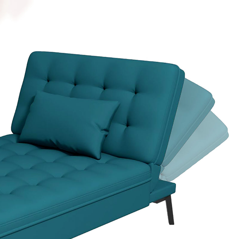 Modern Adjustable and Reclining Chaise with Pillow Standard Lounge Chair for Living Room