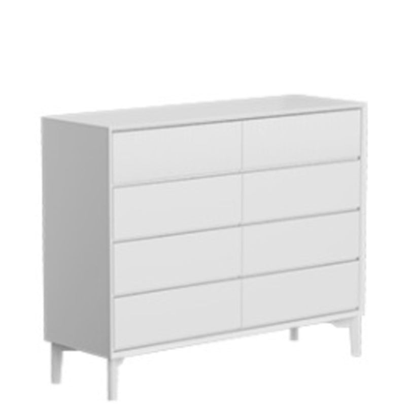 Contemporary Horizontal Double Dresser Wood Storage Dresser for Home