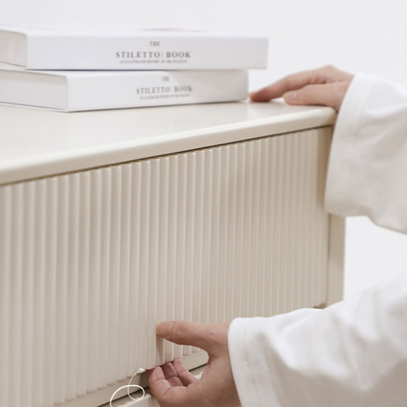 Contemporary Horizontal Double Dresser Wood Storage Dresser for Home