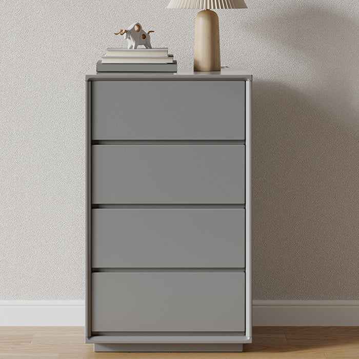 Modern Storage Chest Wooden White/Gray Storage Chest Dresser with Drawers