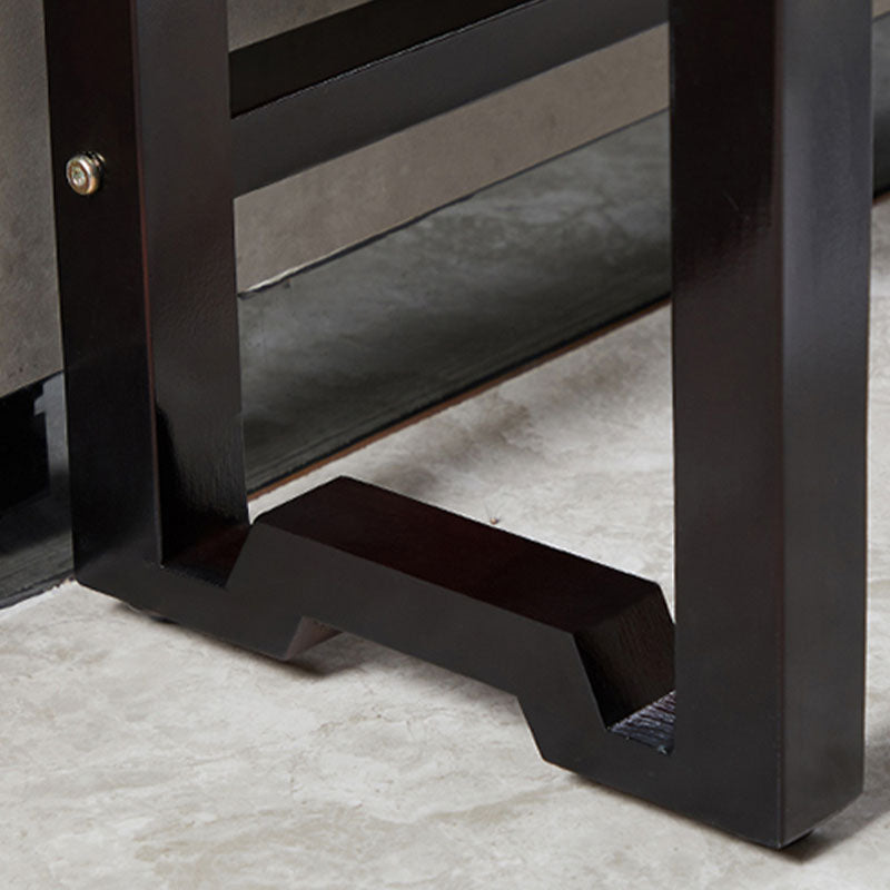 Rectangle Contemporary Console Table Dark Brown Wood Console Sofa Table