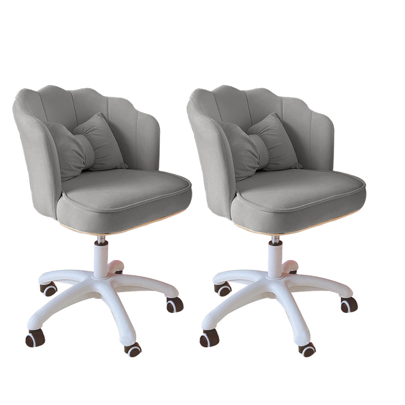 Modern Armless Office Chair Leather Adjustable Seat Height Slide Chair