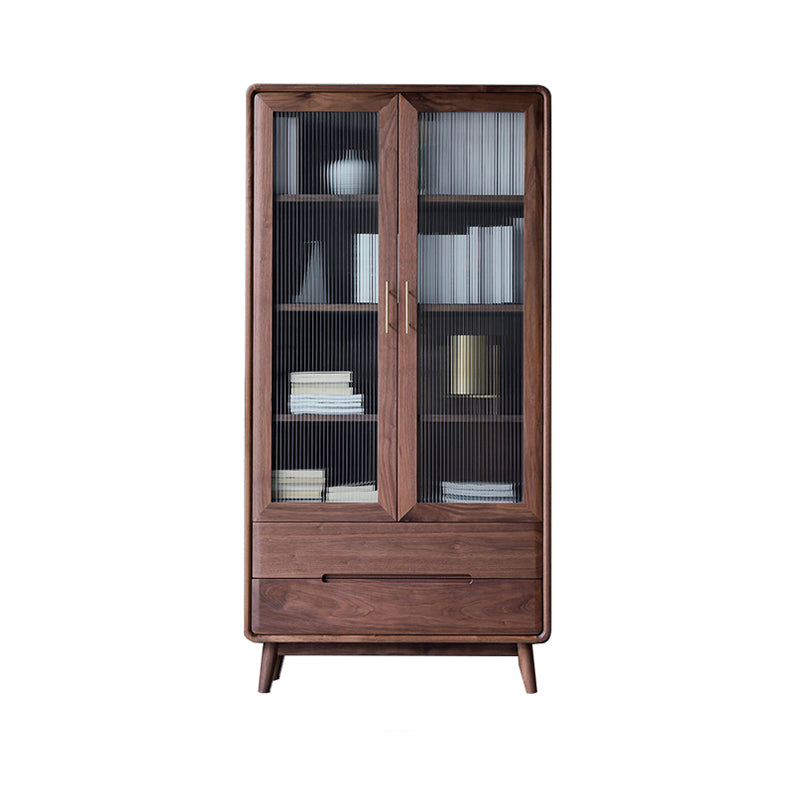 Modern Style Indoor Bookshelf Standard Solid Wood Bookcase with Shelves