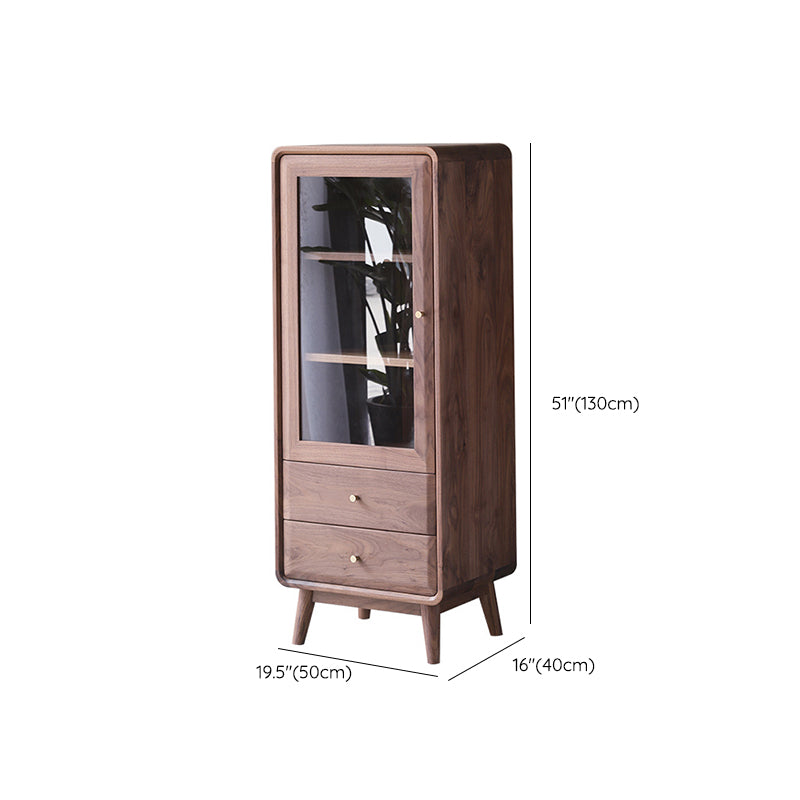 Modern Style Indoor Bookshelf Standard Solid Wood Bookcase with Shelves