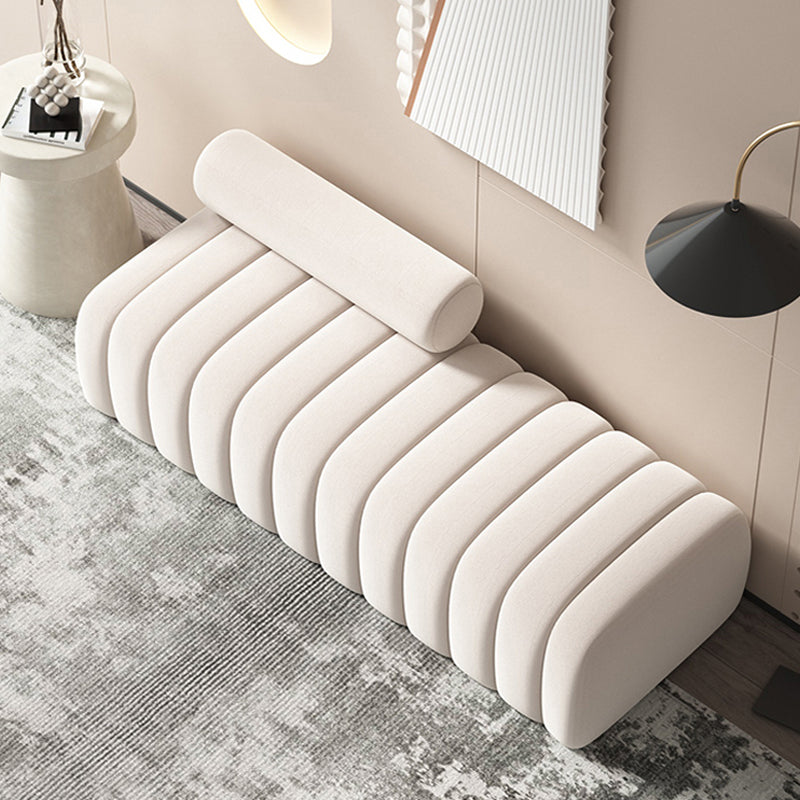 Modern Entryway and Bedroom Bench Backless Seating Bench with Upholstered