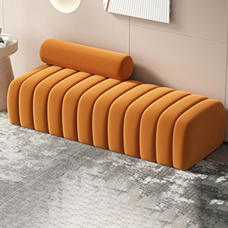 Modern Entryway and Bedroom Bench Backless Seating Bench with Upholstered